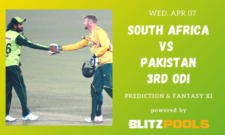 Cricket Image for South Africa vs Pakistan, 3rd ODI – Blitzpools Prediction, Fantasy XI Tips & Proba