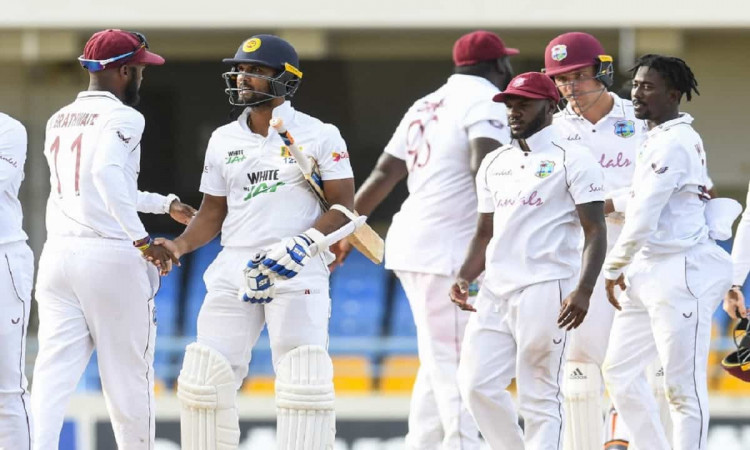 Cricket Image for Sri Lanka Saved Match With Karunaratne And Fernandos Half Century Innings Against 