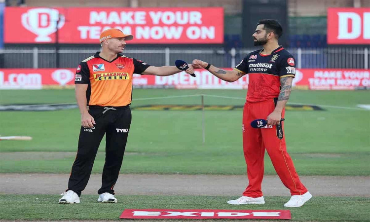 Cricket Image for IPL 2021: Sunrisers Hyderabad Won The Toss Against Bangalore Warner Decided To Bow