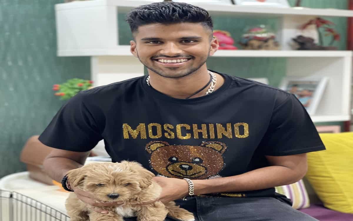 AUS में टेस्ट सीरीज की जीत को यादगार बनाने के लिए वाशिंगटन सुंदर ने किया मजेदार काम, पालतू कुत्ते का नाम 'गाबा' रखा Washington Sundar named the pet dog 'Gaba' after historic win in test series against australia