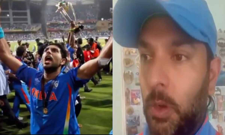 Cricket Image for VIDEO : एक बार फिर वर्ल्ड कप जर्सी में नजर आए युवराज सिंह, 10 साल बाद वीडियो शेयर 