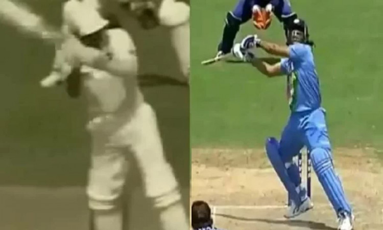 Before MS Dhoni, Mohammad Azharuddin had played the helicopter shot; an old video surfaces on Twitte