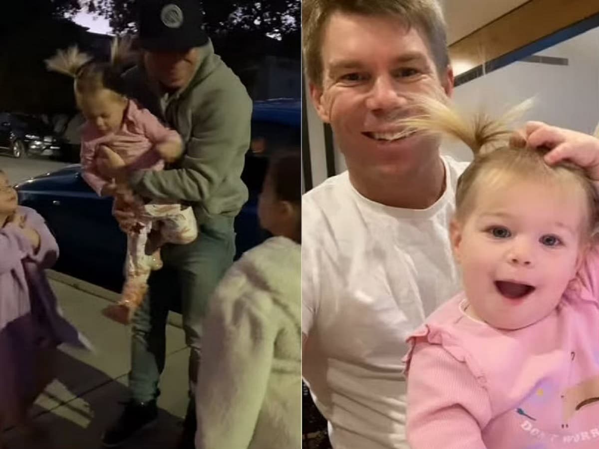 David Warner's emotional reunion with family after IPL 2021 David Warner and his family