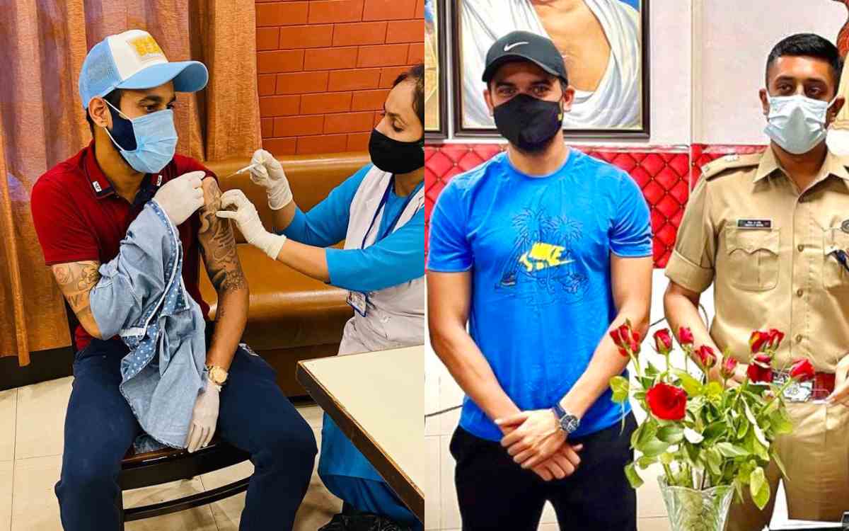 Deepak Chahar, Siddharth Kaul get first dose of Covid-19 vaccine. Deepak Chahar, Siddharth Kaul get first dose of Covid-19 vaccine.