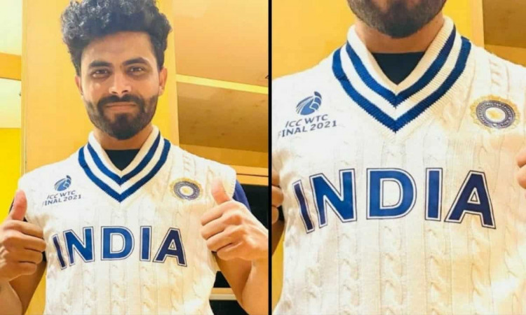 Ravindra Jadeja Displays India's Retro Jumper For WTC Final