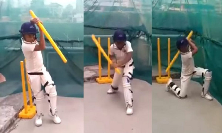 The 9 year old viral boy batting from stumps  names his favourite cricketer