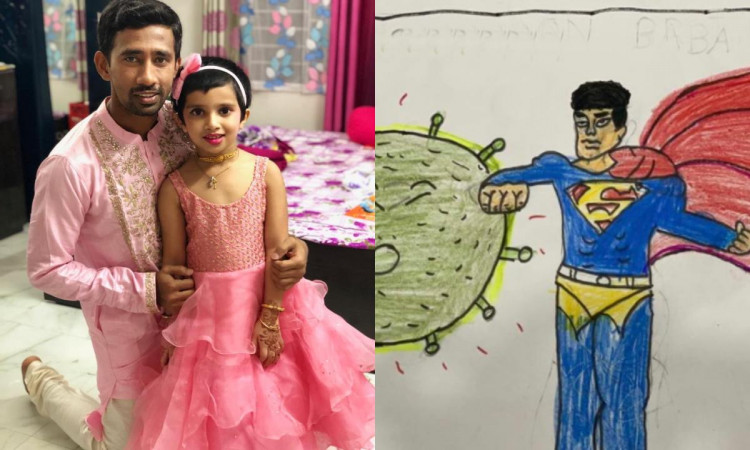 Cricket Image for Wriddhiman Saha Expresses Gratitude Towards His Daughter