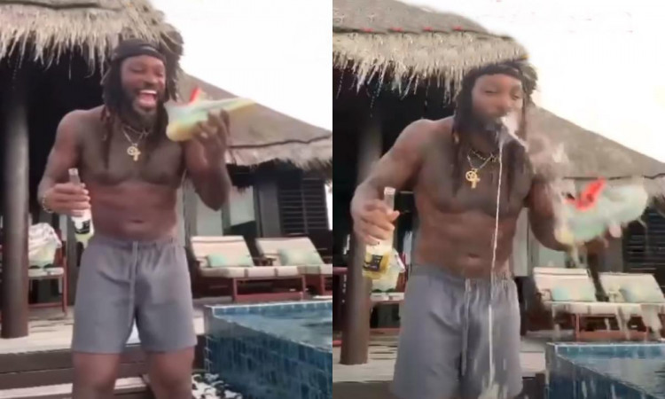 Cricket Image for Chris Gayle And Kevin Peterson Spotted With Alcohol Watch Video