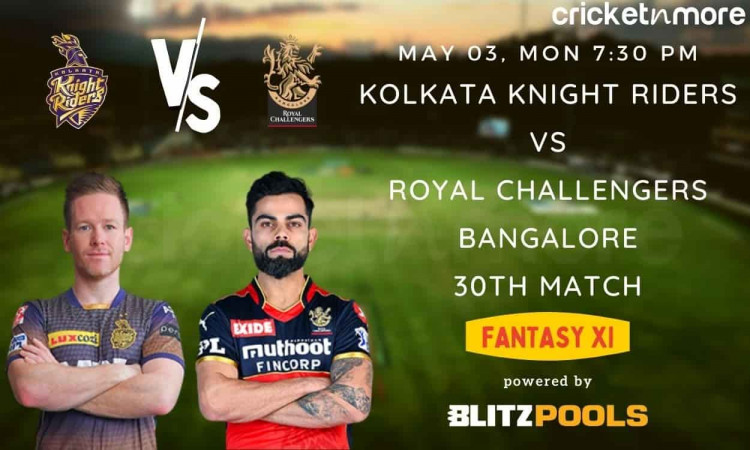 Cricket Image for IPL 2021, KKR v RCB – Blitzpools Fantasy XI Tips, Prediction & Pitch Report