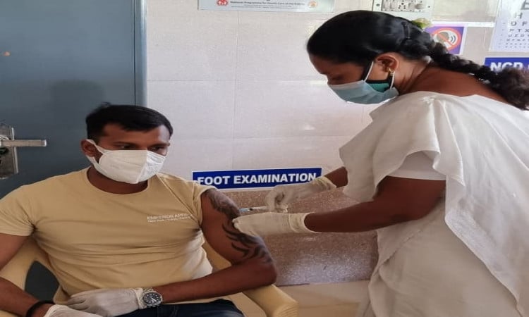 India pacer Natarajan receives first dose of Covid-19 vaccine