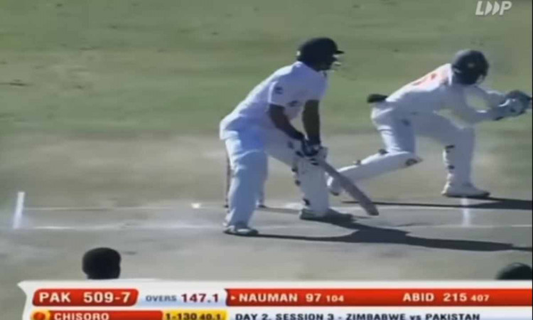 Cricket Image for VIDEO : क्रीज़ में खड़े-खड़े स्टंप आउट हुआ पाकिस्तानी बल्लेबाज़, 9वें नंबर पर आकर 