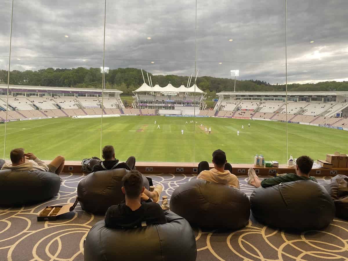 Cricket Image for New Zealand Squad Gets A Feel Of WTC Final Venue Watching County Game