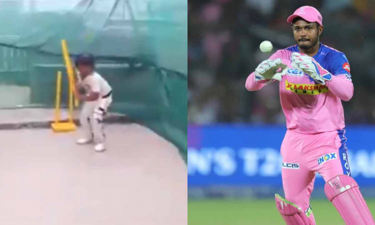 Cricket Image for VIDEO : 9 साल के के बच्चे को स्पॉन्सर करेगी राजस्थान रॉयल्स, स्टंप के साथ बैटिंग क