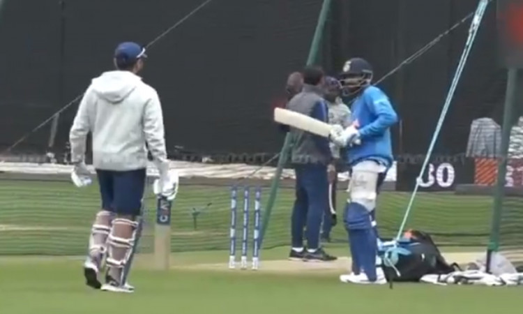 Cricket Image for Virat Kohli Mimic Rohit Sharma Infront Of Him Watch Video