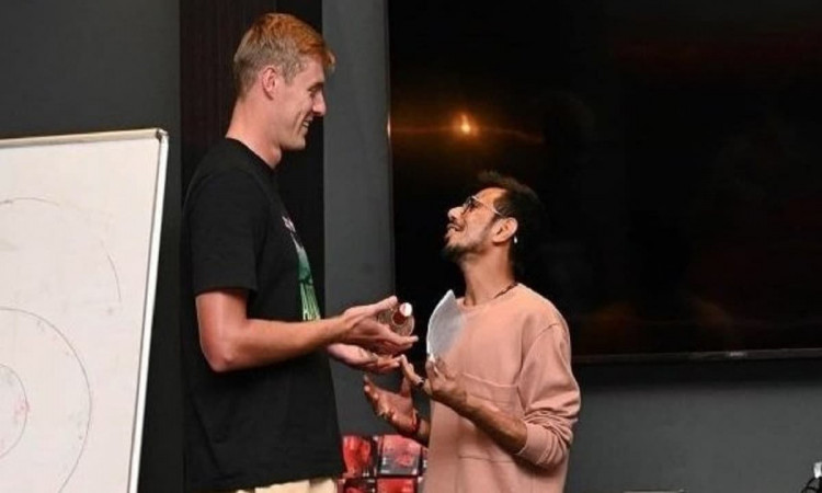 Cricket Image for Yuzvendra Chahal Became Hindi Teacher Of Kyle Jamison Martin Guptill Comments