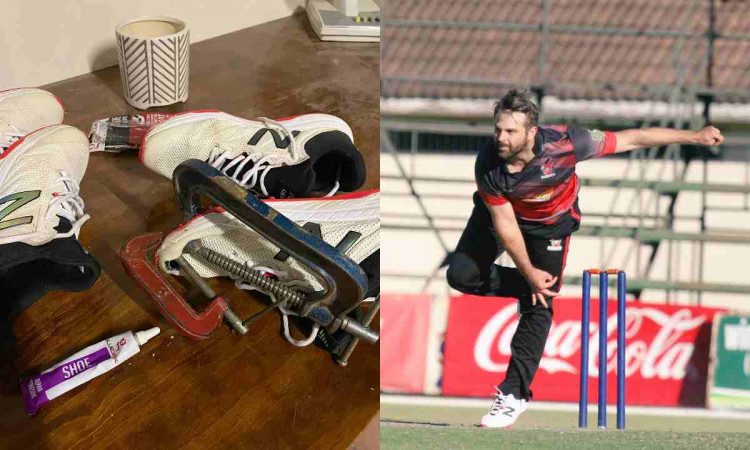 Cricket Image for Zimbabwe Cricketer Ryan Burl Pleads For Sponsor, Posts Picture Of Ripped Shoe