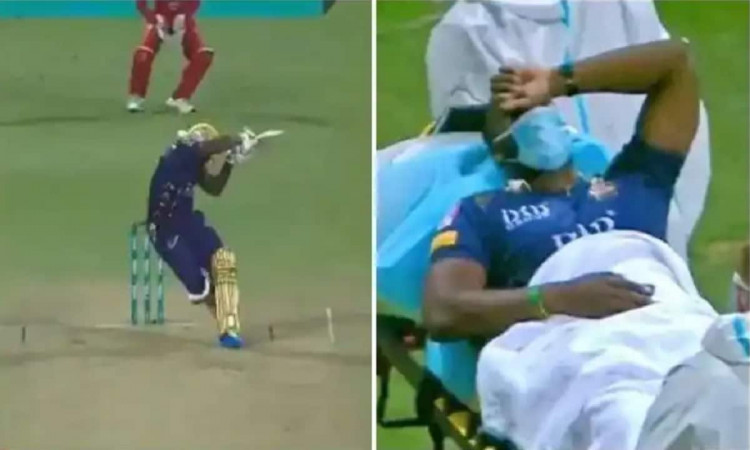 Cricket Image for Watch: Andre Russell Hit On Helmet In PSL, Taken To Hospital