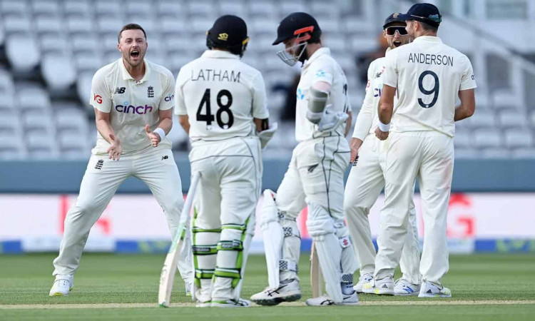 Cricket Image for 1st Test,चौथा दिन: न्यूजीलैंड को 165 रनों की बढ़त,ओली रॉबिन्सन ने दिया डबल झटका