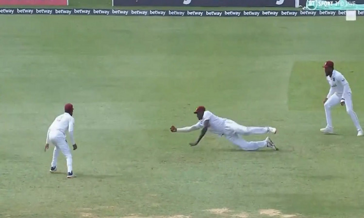 WATCH - Jason Holder takes a spectacular one-handed catch to dismiss Keshav Maharaj