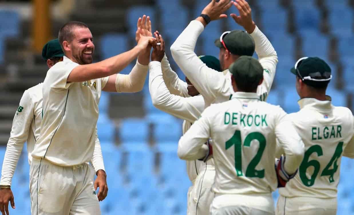 West Indies today registers their lowest ever total in Test Cricket against South Africa. West Indies today registers their lowest ever total in Test Cricket against South Africa.