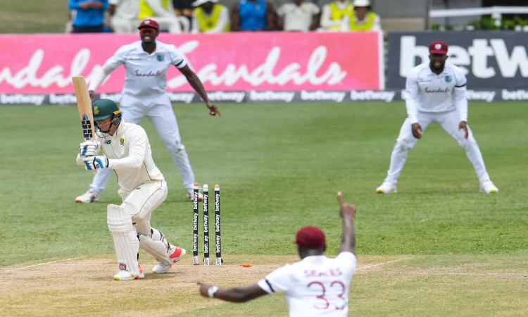 Cricket Image for WI v SA, 2nd Test: Gabriel Takes 2, Elgar Slams 77 As West Indies-South Africa Sha