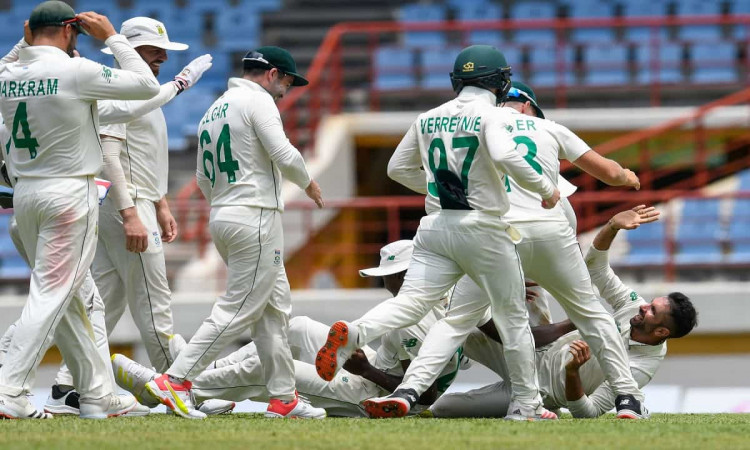 Highlights: Keshav Maharaj Takes A Hattrick As South Africa Beat West Indies In 2nd Test