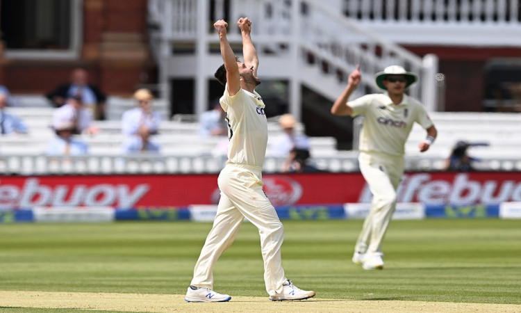 Cricket Image for ENG v NZ, 1st Test: Mark Wood Picks 3 As New Zealand Reach 314/7 At Lunch, Devon C