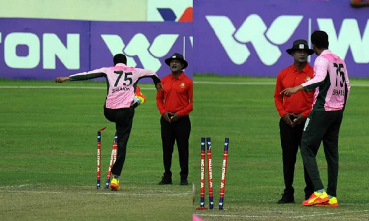 Cricket Image for Shakib Al Hasan Loses His Cool During A Dhaka Premier League Match
