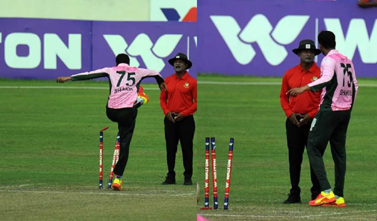 Shakib Al Hasan Loses His Cool During A Dhaka Premier League Match