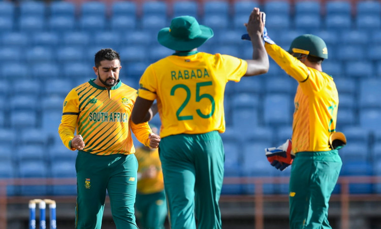 Cricket Image for Shamsi Inspires South Africa To One-Run Win Over West Indies In 3rd T20I