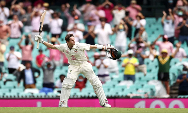 Watch: Steve Smith Raises Bat For His 27th Test Century Against India At SCG 