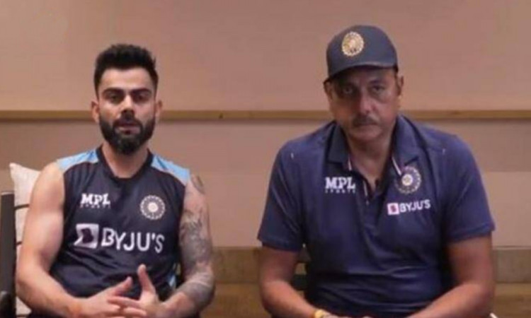 Cricket Image for World Test Championship Virat Kohli And Ravi Shastri Audio Viral 