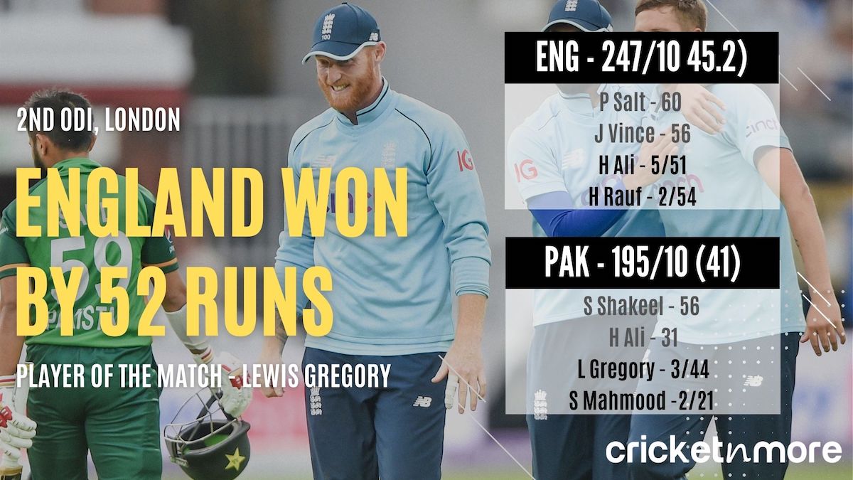 Pakistan Tour Of England 2021 England vs Pakistan Lords ODI