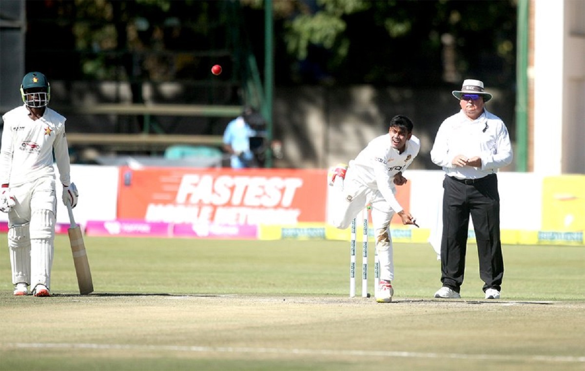 Cricket Image for ZIM vs BAN: Bangladesh Spinners Catch Zimbabwe Batsmen In A Web