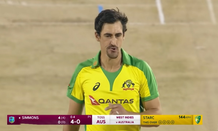 Cricket Image for Wi Vs Aus Mitchell Starc Looked Helpless In Front Of Andre Fletcher And Lendl Simm