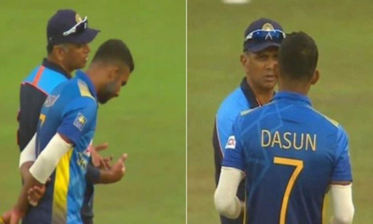 SL vs IND - Here is what Rahul Dravid told Dasun Shanaka on field during the 3rd ODI