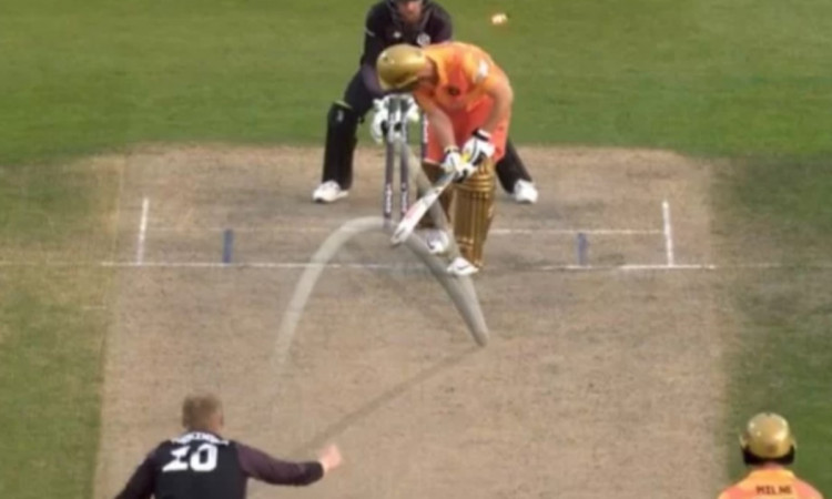 Cricket Image for The Hundred Matthew Parkinson Superb Leg Break To Dismiss Chris Cooke