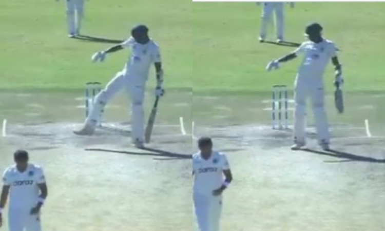 Cricket Image for VIDEO : मुजरबानी ने चौका लगाकर किया ब्रेक़ डांस, तस्कीन अहमद को दिया करारा जवाब