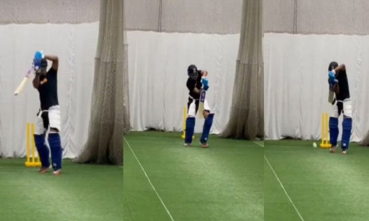 Cricket Image for Delhi Capitals Captain Shreyas Iyer Hits The Nets After A Long Time Watch Video