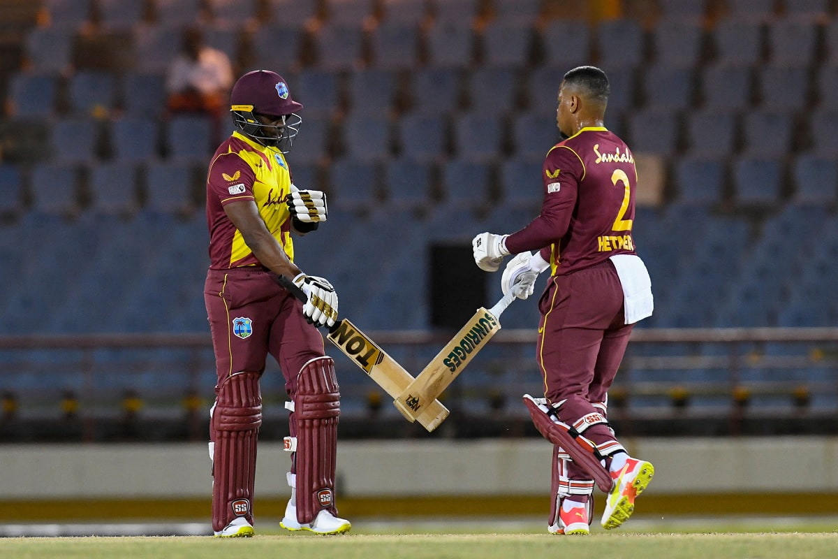 Cricket Image for Hetmyer, Bravo Power West Indies To Win Against Australia In 2nd T20I