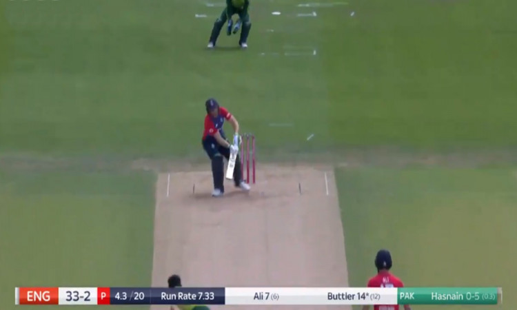 Cricket Image for Eng Vs Pak 2nd T20 Jos Buttler Scoop Shot Watch Video