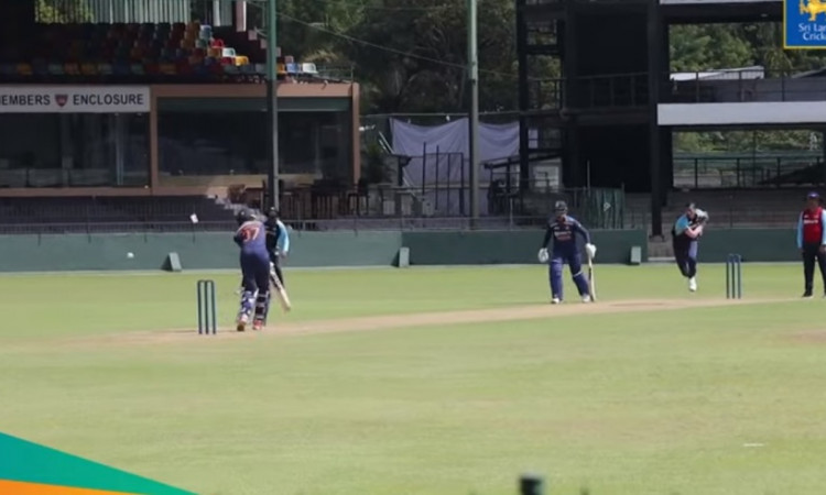 Cricket Image for VIDEO : नवदीप सैनी के सामने बेबस नजर आए पड्डिकल, खतरनाक गेंद से चटकाया विकेट
