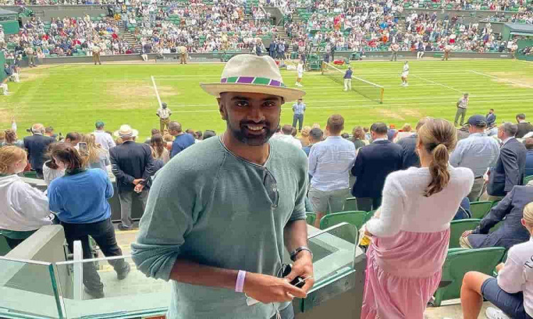 Cricket Image for On A Break, Indian Cricketers Enjoy Euro 2020, Wimbledon