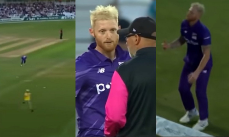Cricket Image for VIDEO : 'स्टोक्स की प्लानिंग बन गई बेवकूफी', मैदान में घुसा शख्स और एकदम से पलट गय