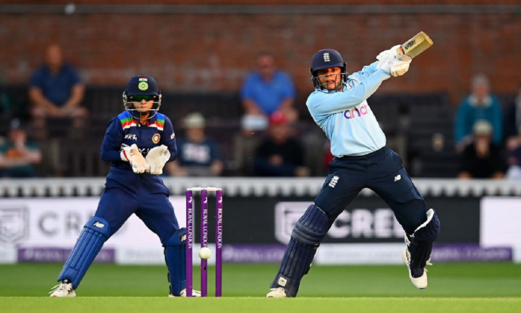 Cricket Image for Sophia Dunkley, Kate Cross Star In England's 5 Wicket Win Over India In 2nd ODI