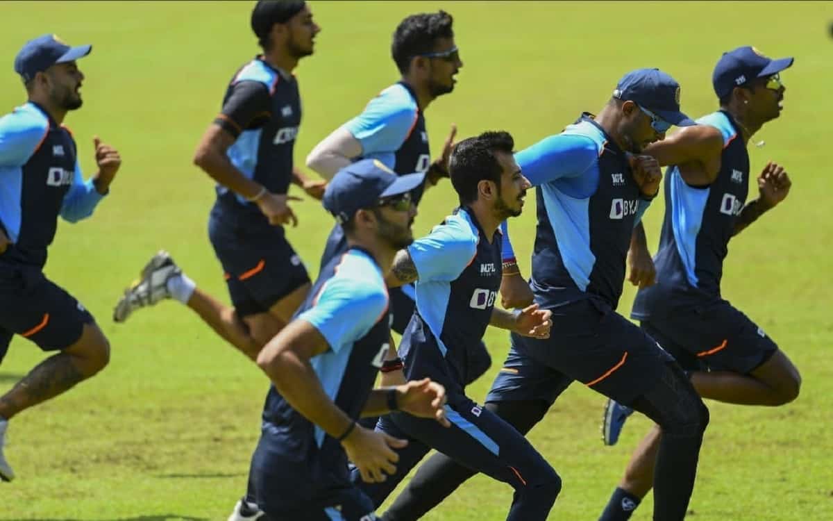Cricket Image for Team India Trains As Sri Lanka Battle Covid-19