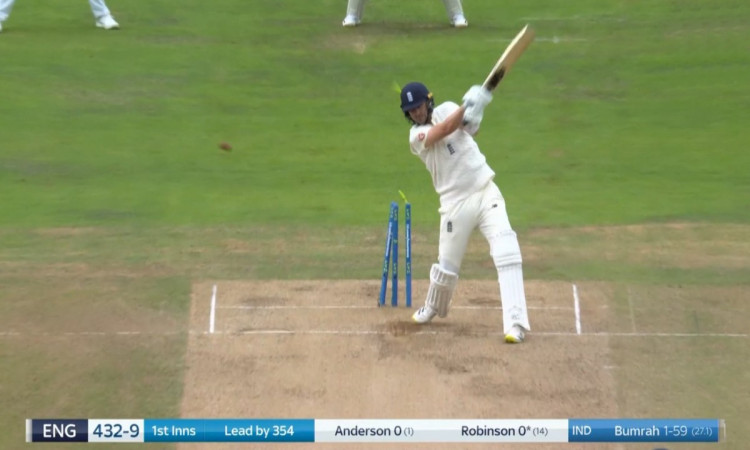 Cricket Image for Eng Vs Ind Jasprit Bumrah Finishes The England Innings In Style Watch Video