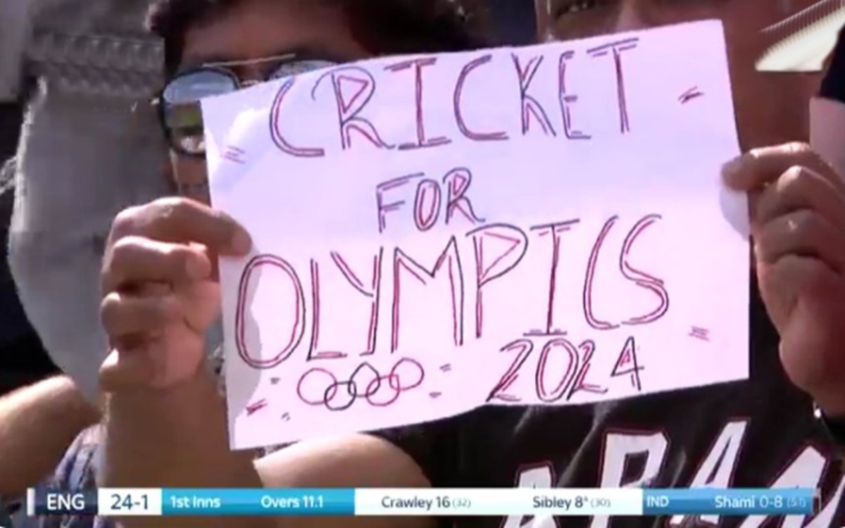 Eng Vs Ind Cricket For Olympics 2024 Poster In The Crowd in Hindi