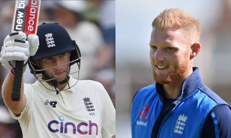 Cricket Image for Ind Vs Eng Ben Stokes Reacts After Joe Root Ton