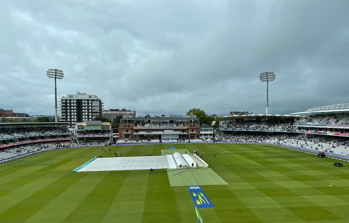 The toss at Lord's has been delayed due to rain